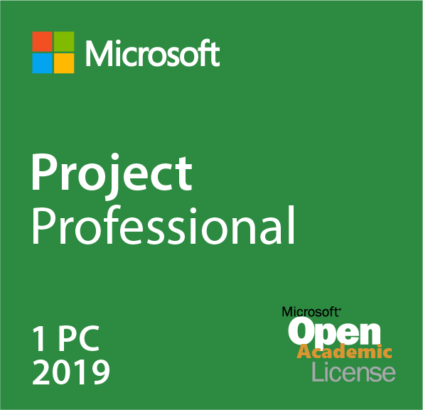 Microsoft Project Professional 2019 Open Academic