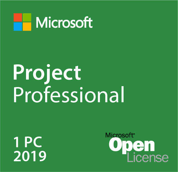 Microsoft Project 2019 Professional w/ 1 Server CAL Open License